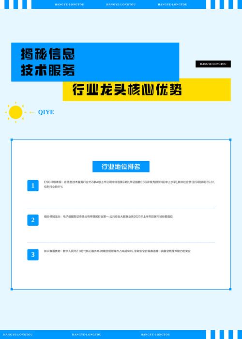 揭秘信息技术服务行业龙头企业的核心优势